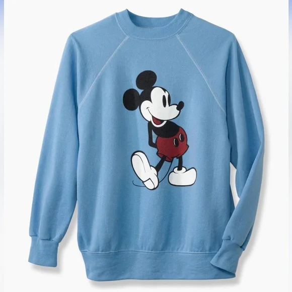 Vintage 1980’s Blue Disney Mickey Mouse Sweatshirt - Picture 1 of 15